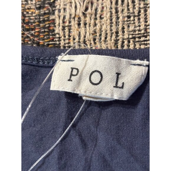 POL Dolman Sleeve Navy Blue Tunic top Oversized sz S fits up to L NWOT - Picture 5 of 9